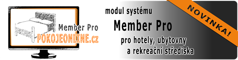 Pokoje online - nový modul systému Member Pro
